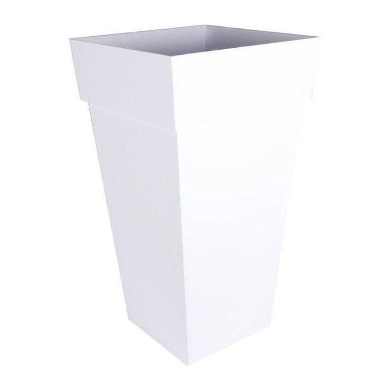 EDA Pot de fleurs carré XXL TOSCANE - 98 L - 43,3 x 43,3 x H 80 cm - EDA Pot de fleurs carré XXL TOSCANE - 98 L - 43,3 x 43,3 x H 80 cm -