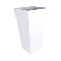 EDA Pot de fleurs carré XXL TOSCANE - 98 L - 43,3 x 43,3 x H 80 cm -