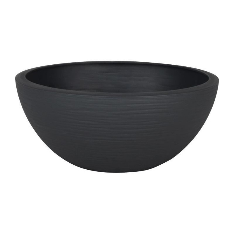 EDA Pot vasque GRAPHIT UP - 3,3L - Ø 25 cm x H 10 cm - Gris anthracit