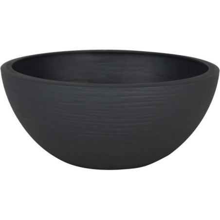 EDA Pot vasque GRAPHIT UP - 3,3L - Ø 25 cm x H 10 cm - Gris anthracit