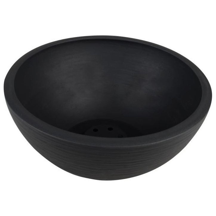 EDA Pot vasque GRAPHIT UP - 3,3L - Ø 25 cm x H 10 cm - Gris anthracite EDA Pot vasque GRAPHIT UP - 3,3L - Ø 25 cm x H 10 cm - Gris anthracite