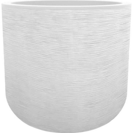EDA Pot rond GRAPHIT UP - 32,5 L - Ø 38,5 cm x H 36,8 cm - Blanc cér