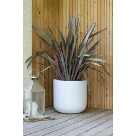 EDA Pot rond GRAPHIT UP - 32,5 L - Ø 38,5 cm x H 36,8 cm - Blanc cérusé