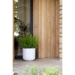 EDA Pot rond GRAPHIT UP - 32,5 L - Ø 38,5 cm x H 36,8 cm - Blanc cér