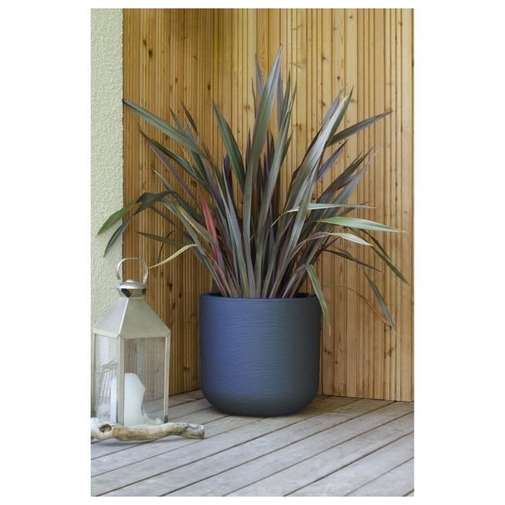 EDA Pot de fleurs rond GRAPHIT UP - 67 L - Ø 49 cm x H 46,2 cm - Gris anthracite EDA Pot de fleurs rond GRAPHIT UP - 67 L - Ø 49 cm x H 46,2 cm - Gris anthracite