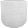 EDA Pot de fleurs rond GRAPHIT UP - 67 L - Ø 49 cm x H 46,2 cm - Blan