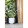 EDA Pot de fleurs rond GRAPHIT UP - 67 L - Ø 49 cm x H 46,2 cm - Blan