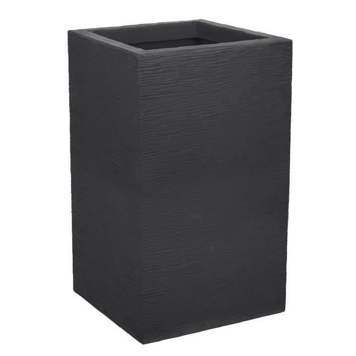 EDA Bac a fleurs Carré Haut GRAPHIT UP - 36 L - 29,5 x 29,5 cm x 49,5 cm - Gris anthracite EDA Bac a fleurs Carré Haut GRAPHIT UP - 36 L - 29,5 x 29,5 cm x 49,5 cm - Gris anthracite
