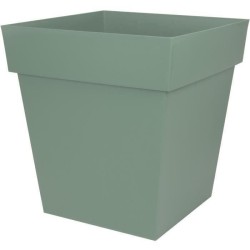 EDA Pot carré TOSCANE - 50 cm - 87 L - 49,5 x 49,5 x 52,5 cm - Vert l
