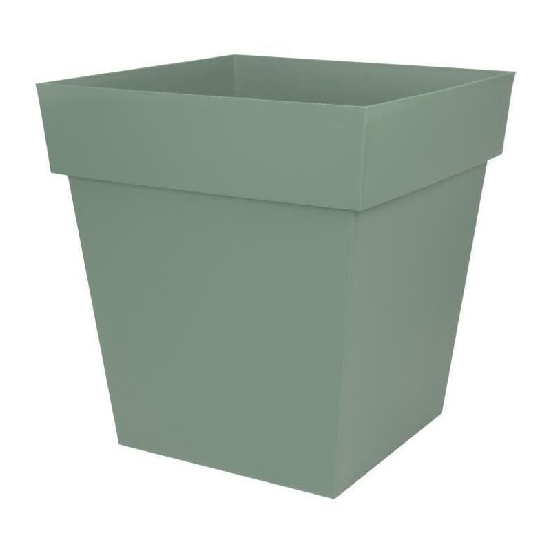 EDA Pot carré TOSCANE - 50 cm - 87 L - 49,5 x 49,5 x 52,5 cm - Vert l EDA Pot carré TOSCANE - 50 cm - 87 L - 49,5 x 49,5 x 52,5 cm - Vert l