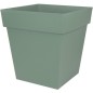 EDA Pot carré TOSCANE - 50 cm - 87 L - 49,5 x 49,5 x 52,5 cm - Vert laurier