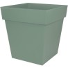 EDA Pot carré TOSCANE - 50 cm - 87 L - 49,5 x 49,5 x 52,5 cm - Vert l