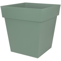 EDA Pot carré TOSCANE - 50 cm - 87 L - 49,5 x 49,5 x 52,5 cm - Vert l