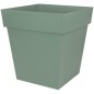 EDA Pot carré TOSCANE - 50 cm - 87 L - 49,5 x 49,5 x 52,5 cm - Vert laurier
