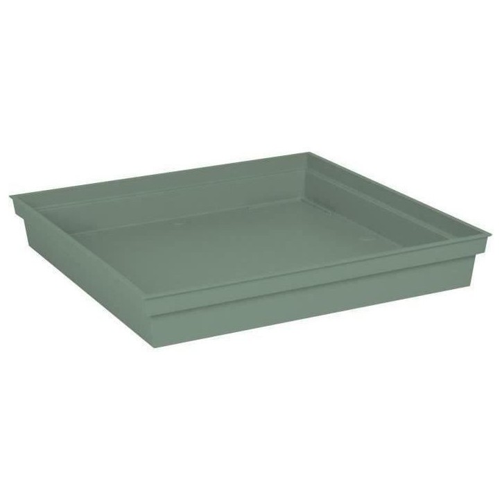 Soucoupe Carrée 40 cm - EDA -Toscane - 40 x 40 x H. 5,9 cm - Vert Laurier Soucoupe Carrée 40 cm - EDA -Toscane - 40 x 40 x H. 5,9 cm - Vert Laurier