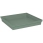 Soucoupe Carrée 40 cm - EDA -Toscane - 40 x 40 x H. 5,9 cm - Vert Laurier