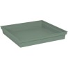 Soucoupe Carrée 40 cm - EDA -Toscane - 40 x 40 x H. 5,9 cm - Vert Lau