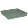Soucoupe Carrée 40 cm - EDA -Toscane - 40 x 40 x H. 5,9 cm - Vert Lau