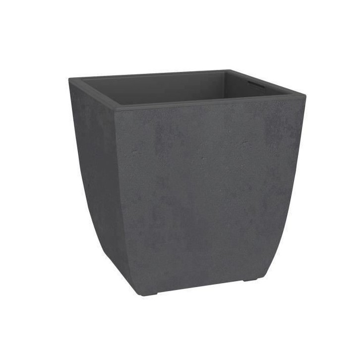 EDA Bac a fleurs Carré DIVA BASALT - 42 L - 43,5 x 43,5 x H.44,2 cm - Bac intérieur amovible - Gris anthracite EDA Bac a fleurs Carré DIVA BASALT - 42 L - 43,5 x 43,5 x H.44,2 cm - Bac intérieur amovible - Gris anthracite