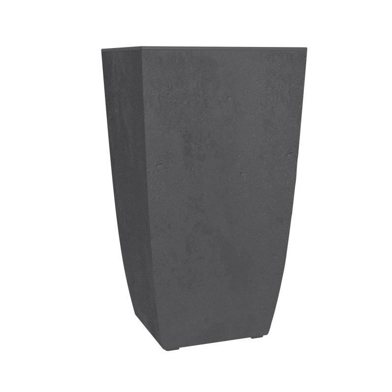 EDA Bac a fleurs Carré haut DIVA BASALT - 42 L - 43,5 x 43,5 x H.78.2