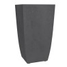 EDA Bac a fleurs Carré haut DIVA BASALT - 42 L - 43,5 x 43,5 x H.78.2