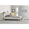 Lit double adulte EDEN - 180x200 cm Bois et chene blanchi - 1 tiroir -