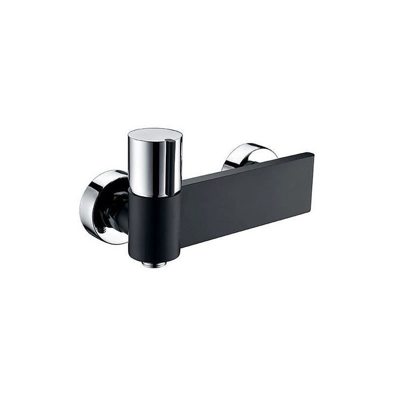 Mitigeur douche - EDOUARD ROUSSEAU - BLACK STEEL - Noir / Chromé Mitigeur douche - EDOUARD ROUSSEAU - BLACK STEEL - Noir / Chromé