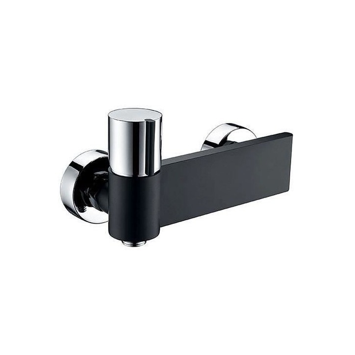 Mitigeur douche - EDOUARD ROUSSEAU - BLACK STEEL - Noir / Chromé Mitigeur douche - EDOUARD ROUSSEAU - BLACK STEEL - Noir / Chromé