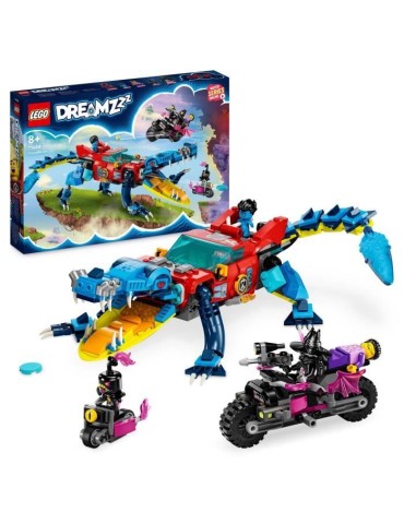 LEGO DREAMZzz 71458 La Voiture Crocodile, Jouet de Voiture 2-en-1, un Monster Truck