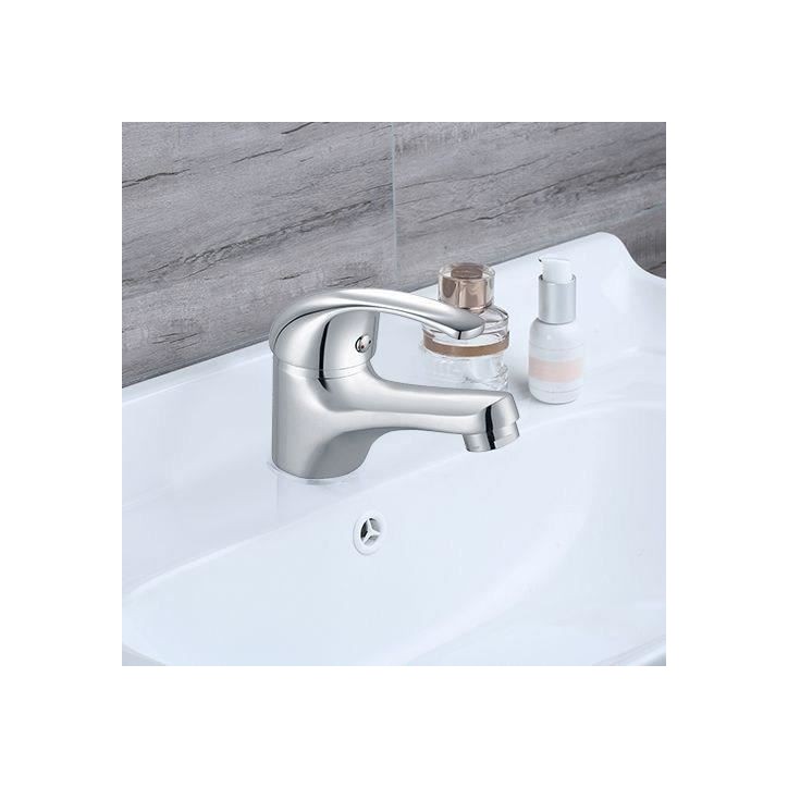 Mitigeur lavabo - EDOUARD ROUSSEAU - Cardiff - Cartouche céramique Ø 40 mm - Aérateur réducteur de débit - Bec fixe - Chrom Mitigeur lavabo - EDOUARD ROUSSEAU - Cardiff - Cartouche céramique Ø 40 mm - Aérateur réducteur de débit - Bec fixe - Chrom