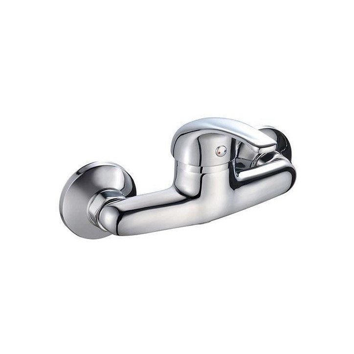 Mitigeur de douche - EDOUARD ROUSSEAU - Cardiff - Design compact - Installation murale standard - Chromé Mitigeur de douche - EDOUARD ROUSSEAU - Cardiff - Design compact - Installation murale standard - Chromé