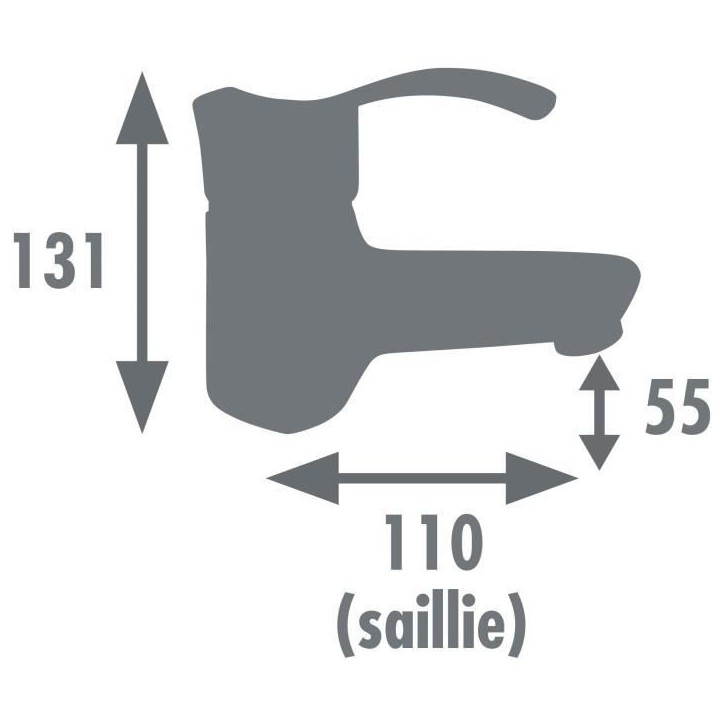 Mitigeur de lavabo - EDOUARD ROUSSEAU - Nelson - Aérateur réducteur de débit - Design sobre - Cartouche céramique Ø 40 mm - Mitigeur de lavabo - EDOUARD ROUSSEAU - Nelson - Aérateur réducteur de débit - Design sobre - Cartouche céramique Ø 40 mm -
