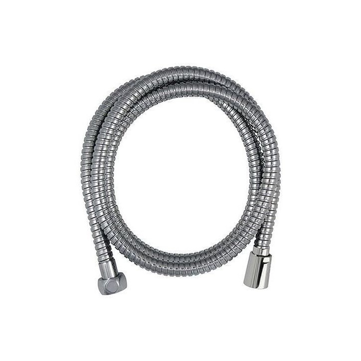 Flexible de douche - ROUSSEAU - Écrous métal anti-torsion - Réducteur de débit - Longueur 1m50 - Inox chromé double agrafag
