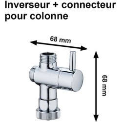 Inverseur et connecteur pour colonne de douche - Standard - EDOUARD RO