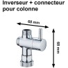 Inverseur et connecteur pour colonne de douche - Standard - EDOUARD RO