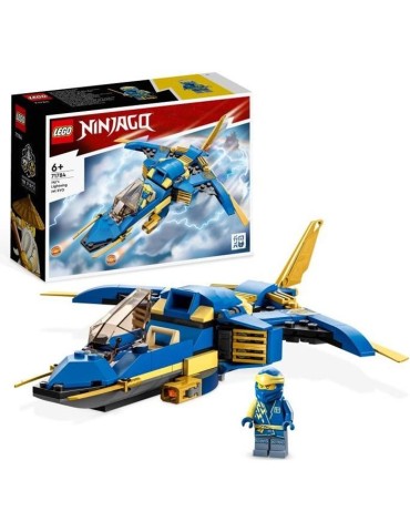 LEGO NINJAGO 71784 Le Jet Supersonique de Jay – Évolution, Jouet Avion, Ninja Évolutif