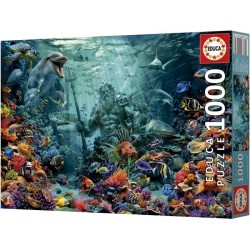 Puzzle - EDUCA - Récif de Corail Poséidon - 1000 pieces - Paysage et