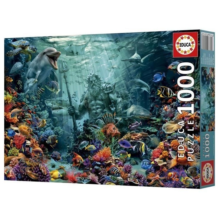 Puzzle - EDUCA - Récif de Corail Poséidon - 1000 pieces - Paysage et nature - Mixte - Intérieur Puzzle - EDUCA - Récif de Corail Poséidon - 1000 pieces - Paysage et nature - Mixte - Intérieur