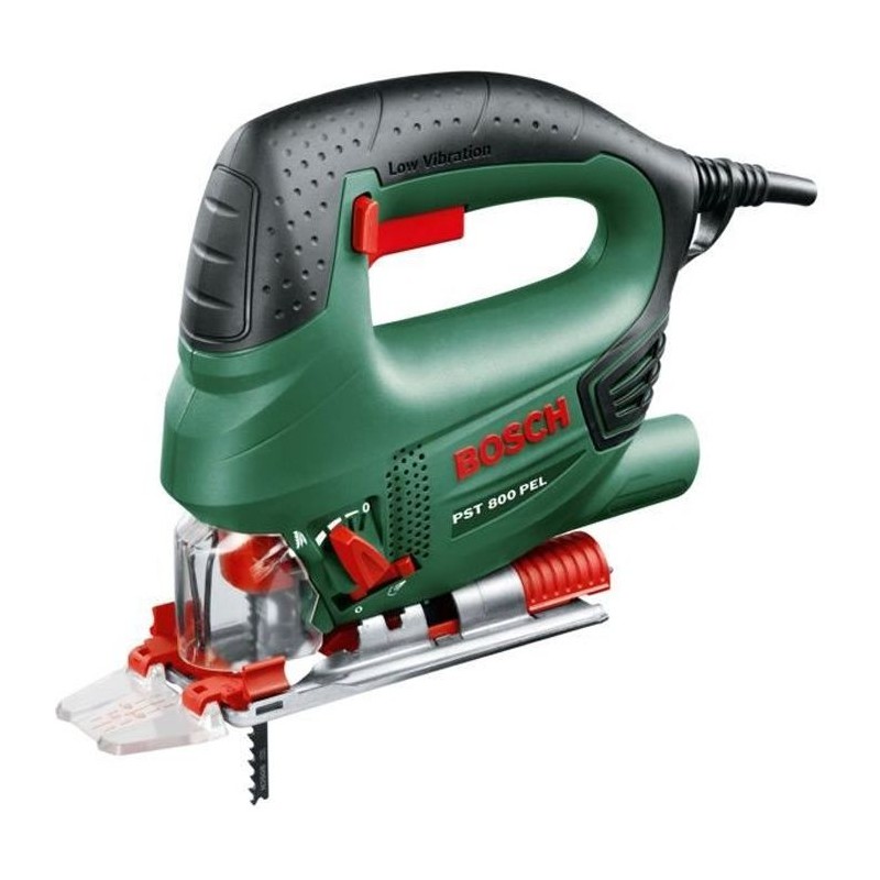 Scie sauteuse BOSCH PST 800 PEL - 530W - pour coupe droites ou courbé Scie sauteuse BOSCH PST 800 PEL - 530W - pour coupe droites ou courbé