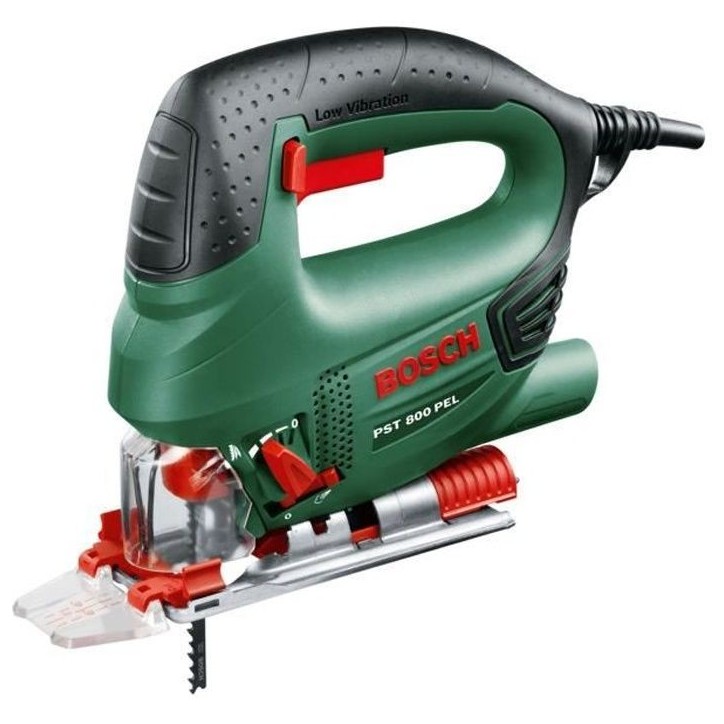 Scie sauteuse BOSCH PST 800 PEL - 530W - pour coupe droites ou courbées jusqu'a 8cm dans du bois Scie sauteuse BOSCH PST 800 PEL - 530W - pour coupe droites ou courbées jusqu'a 8cm dans du bois