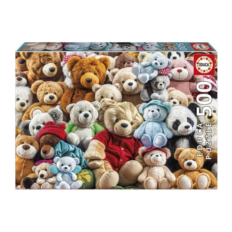Puzzle - EDUCA - Nounours - 500 pieces - 48x34 cm - Pour enfants a par