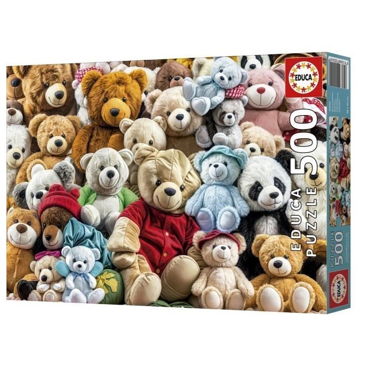 Puzzle - EDUCA - Nounours - 500 pieces - 48x34 cm - Pour enfants a partir de 10 ans