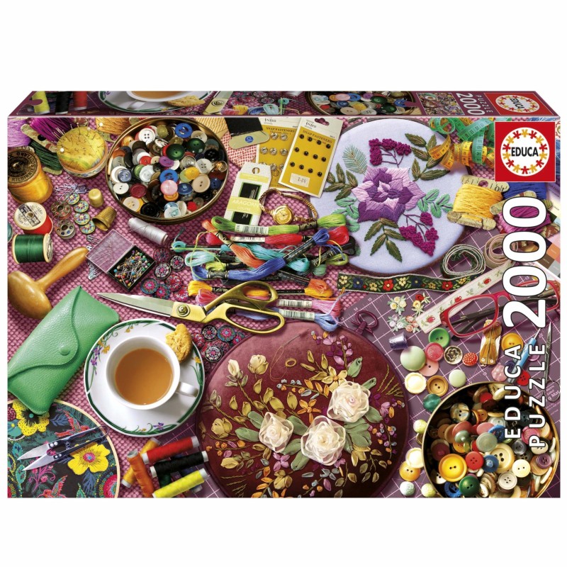 Puzzle - EDUCA - La Table de Couture - 2000 pieces - 96x68 cm - a part Puzzle - EDUCA - La Table de Couture - 2000 pieces - 96x68 cm - a part
