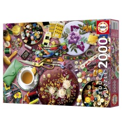 Puzzle - EDUCA - La Table de Couture - 2000 pieces - 96x68 cm - a part