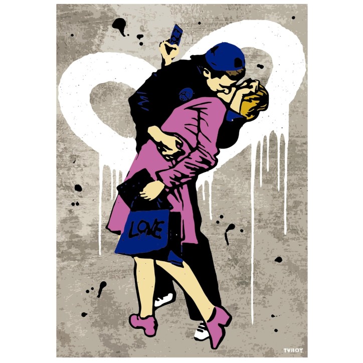 Puzzle - EDUCA - LE BAISER, TV BOY - 1000 pieces - 68 x 48 cm - Pour adultes a partir de 12 ans Puzzle - EDUCA - LE BAISER, TV BOY - 1000 pieces - 68 x 48 cm - Pour adultes a partir de 12 ans