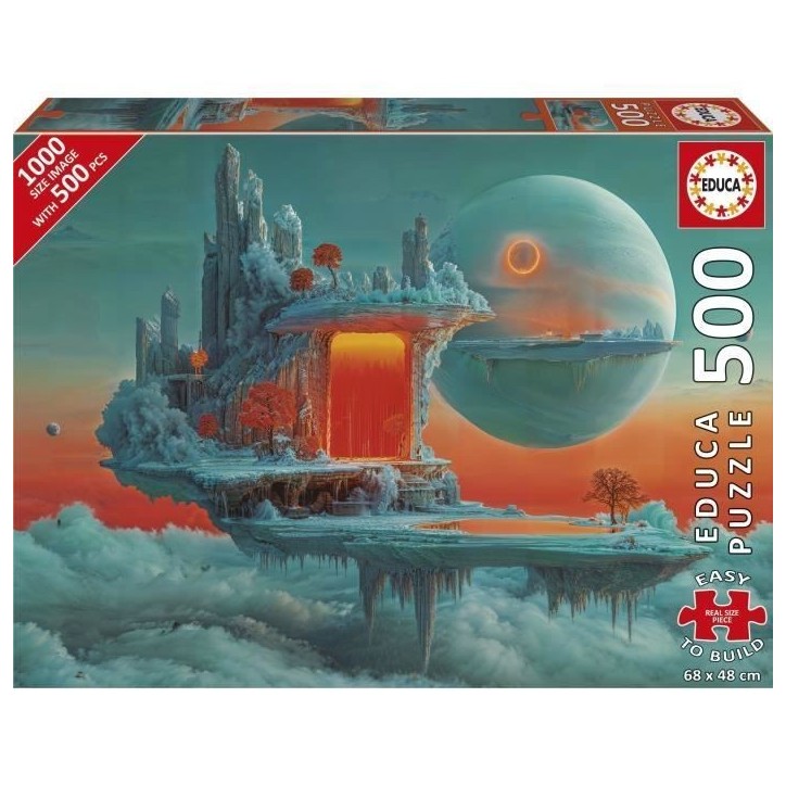 Puzzle - EDUCA - Planete de Feu et de Glace - 500 pieces - 68x48 cm - a partir de 10 ans Puzzle - EDUCA - Planete de Feu et de Glace - 500 pieces - 68x48 cm - a partir de 10 ans