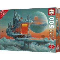 Puzzle - EDUCA - Planete de Feu et de Glace - 500 pieces - 68x48 cm -
