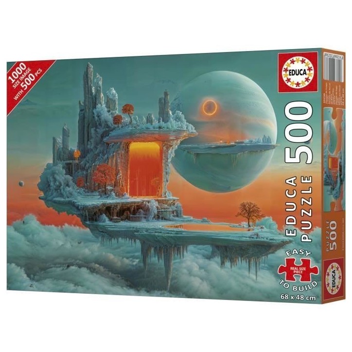 Puzzle - EDUCA - Planete de Feu et de Glace - 500 pieces - 68x48 cm - a partir de 10 ans Puzzle - EDUCA - Planete de Feu et de Glace - 500 pieces - 68x48 cm - a partir de 10 ans