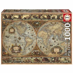 Puzzle - EDUCA - Orbis Terrarum - 1000 pieces - Theme Voyage et cartes