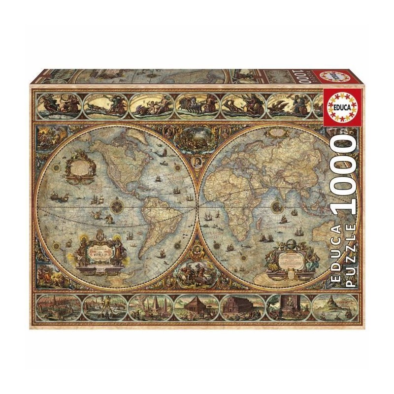 Puzzle - EDUCA - Orbis Terrarum - 1000 pieces - Theme Voyage et cartes Puzzle - EDUCA - Orbis Terrarum - 1000 pieces - Theme Voyage et cartes